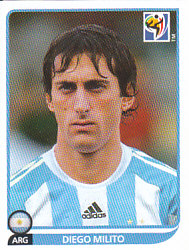 Diego Milito Argentina samolepka Panini World Cup 2010 #123